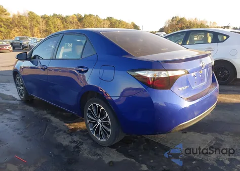 2016 Toyota Corolla S Plus z USA, uszkodzony, nr VIN 2T1BURHEXGC608738